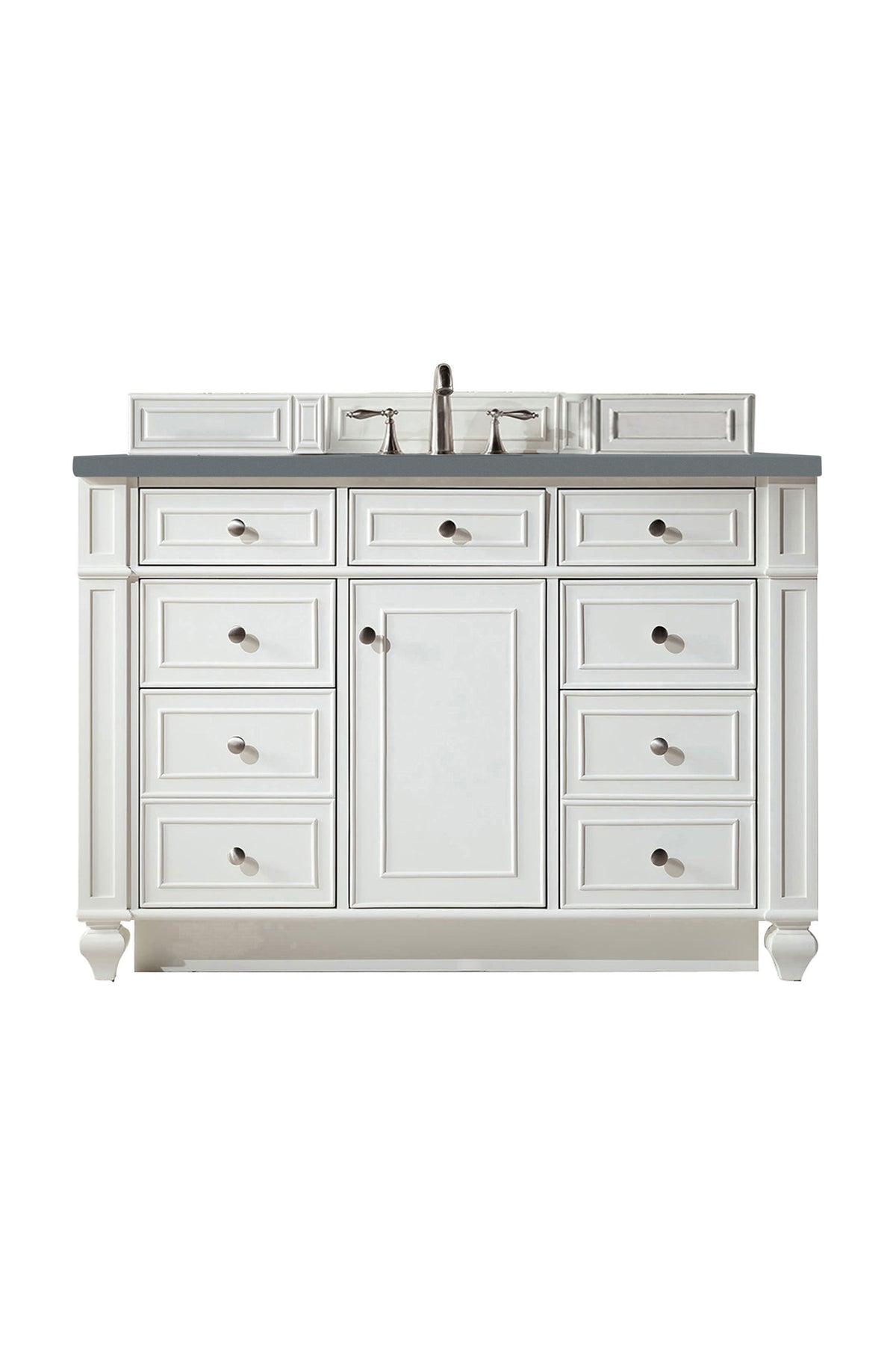 James Martin Bristol 48" Single Bathroom Vanity, Bright White