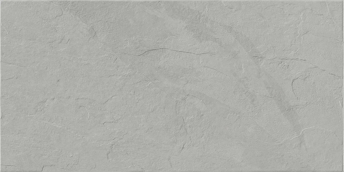 Essence Montauk Grey Anti-Slip Grip Slate Look Porcelain Tiles 24x48