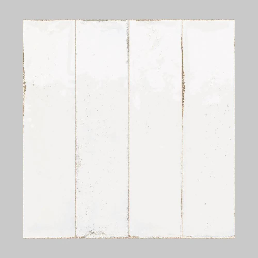 Fusion Bianco Polished Porcelain Tiles 2 1/2x10