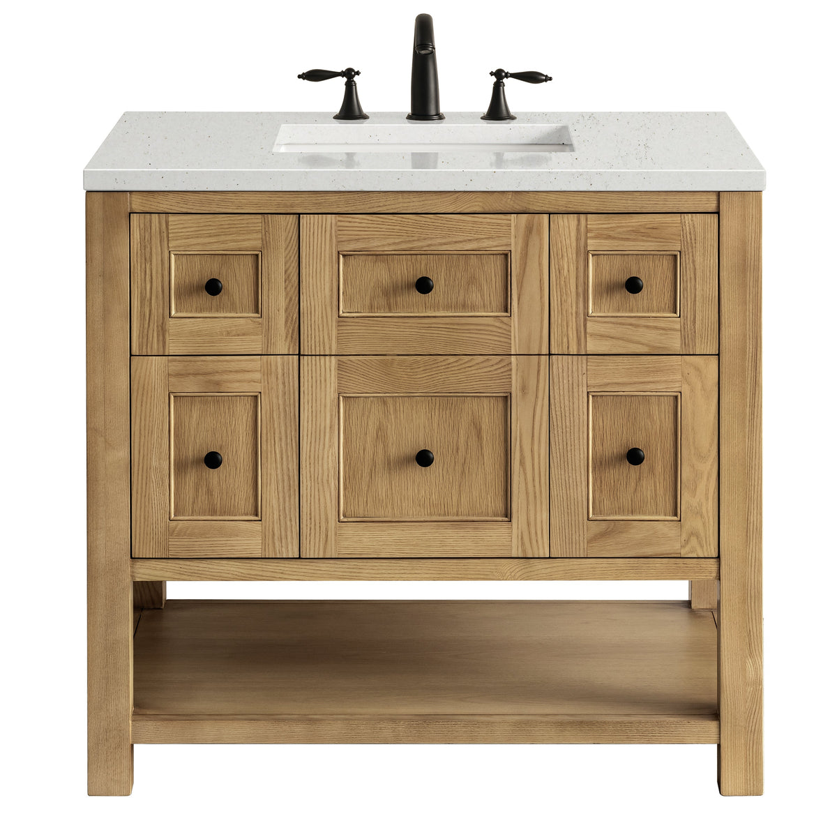 James Martin Breckenridge 36" Single Bathroom Vanity, Light Natural Oak