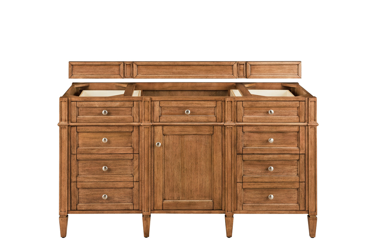 James Martin Brittany 60" Single Bathroom Vanity, Saddle Brown