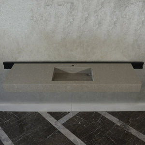HANDCRAFTED CUSTOM GRAY QUARTZ SINK (QU-099)
