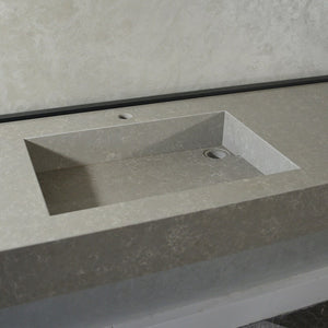 HANDCRAFTED CUSTOM GRAY QUARTZ SINK (QU-099)
