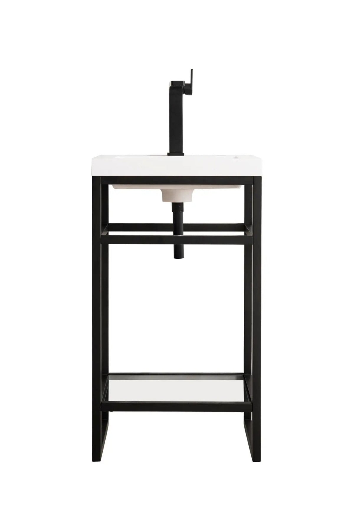 James Martin Boston 20" Single Console Vanity, Matte Black