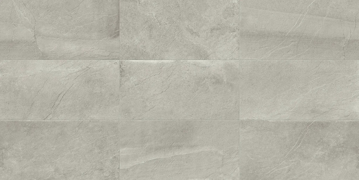Journey Modern Grey Stone Look Porcelain Tiles 24x48