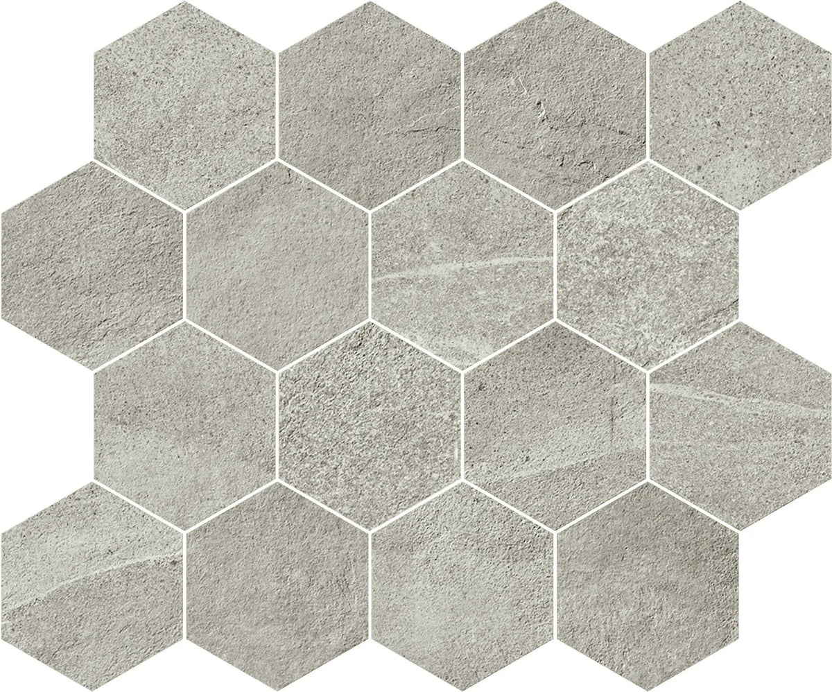 Journey Modern Grey Mosaic D Stone Look Porcelain Mosaics 12x10