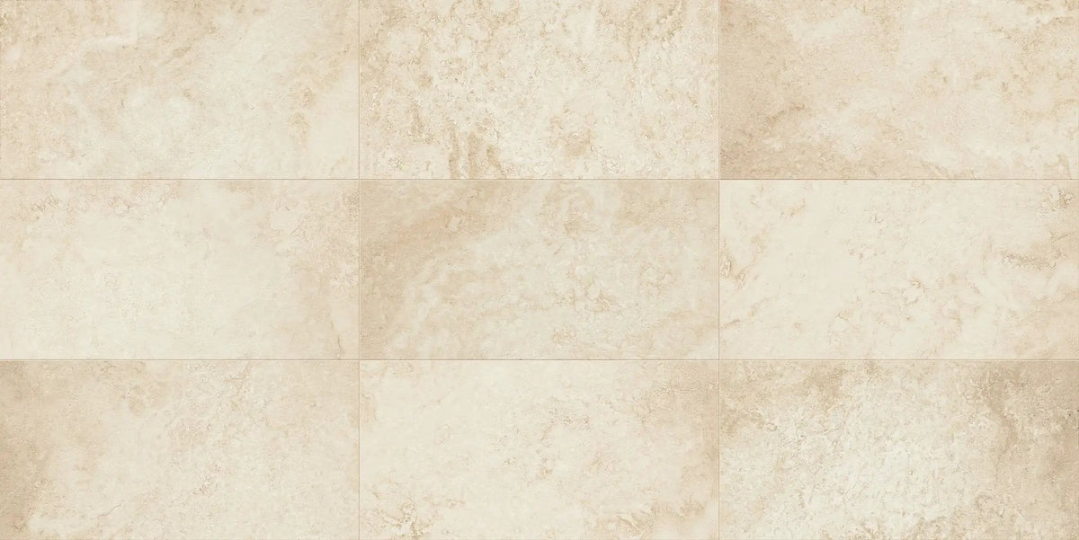 Trail Cross Cut Ivory Mosaic J Travertine Look Porcelain Mosaics 12x12