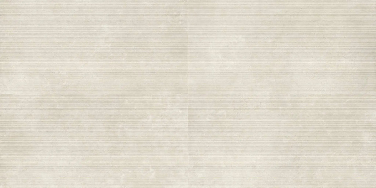Veneer World Atelier Frame Line Neoclassic Beige Limestone Look Porcelain Accent Tiles 24x48