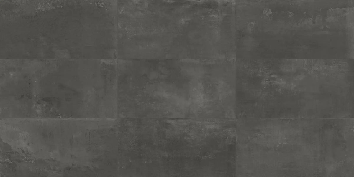 Seattle Black Porcelain Tiles 12x24