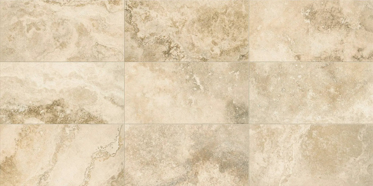 Trail Cross Cut Country Classic Mosaic J Travertine Look Porcelain Mosaics 12x12