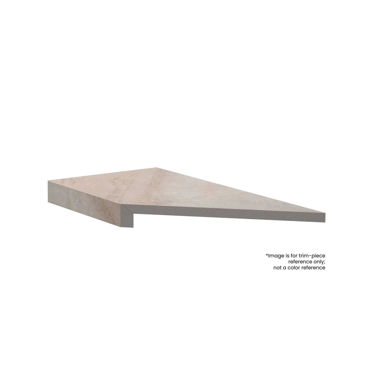 Frontier20 Mariposa Slate L Shape Mitered Edge Corner Left Look Porcelain Moldings 12x24
