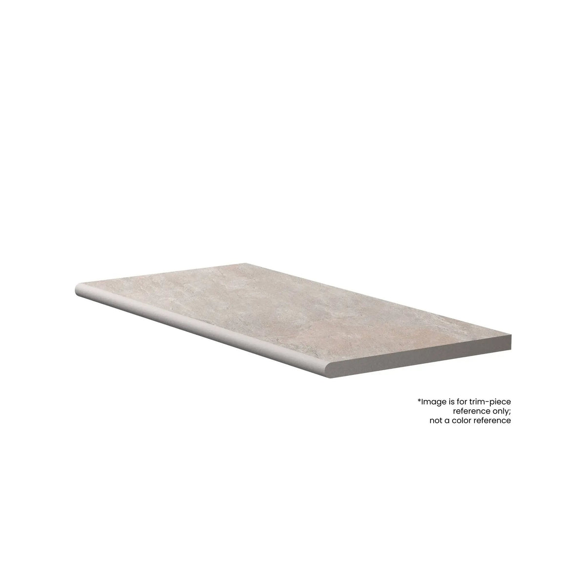 Frontier20 Arctic White Coping & Stair Tread Bullnose Quartz Look Porcelain Moldings 12x24