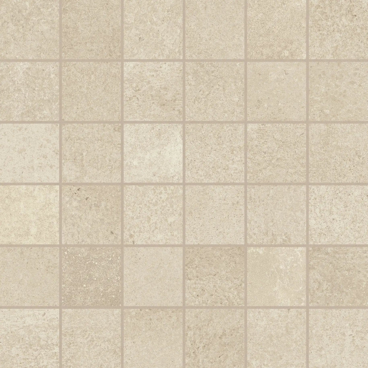 Made.in Heritage Beige Mosaic A 12 X12 Concrete Look Porcelain Mosaics 12x12