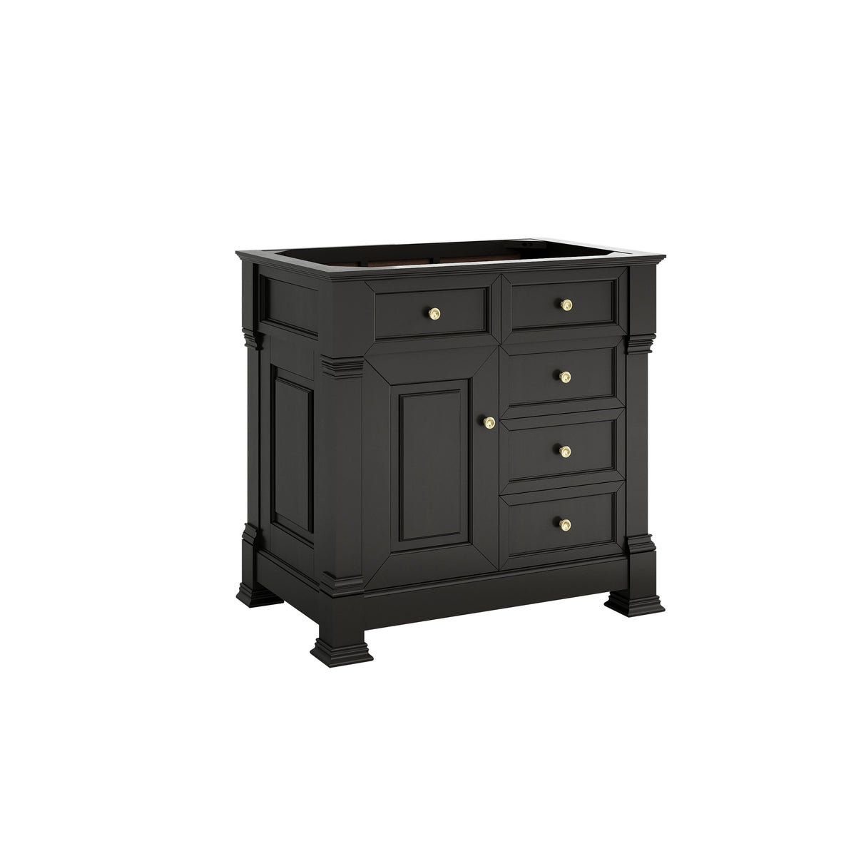 James Martin Brookfield 36" Single Bathroom Vanity, Black Onyx