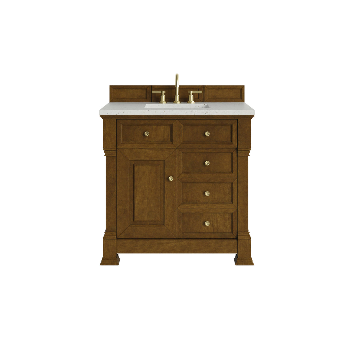 James Martin Brookfield 36" Single Bathroom Vanity, Honey Oak