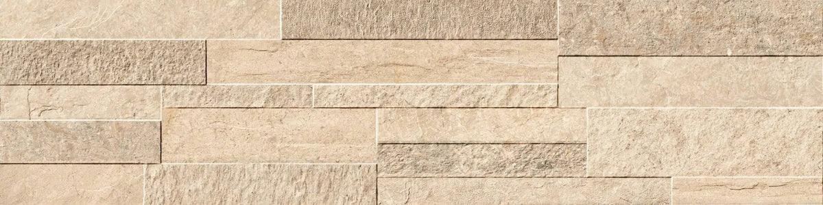 Veneer World Pro Ledgestone Alpine Desert Quartz Look Porcelain Accent Tiles 6x24
