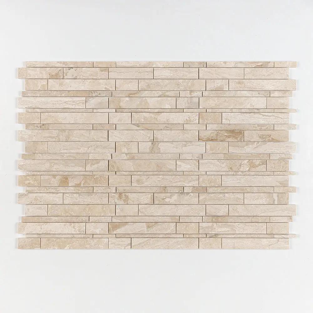 Royal Beige Polished Slides Marble Mosaics 11x17