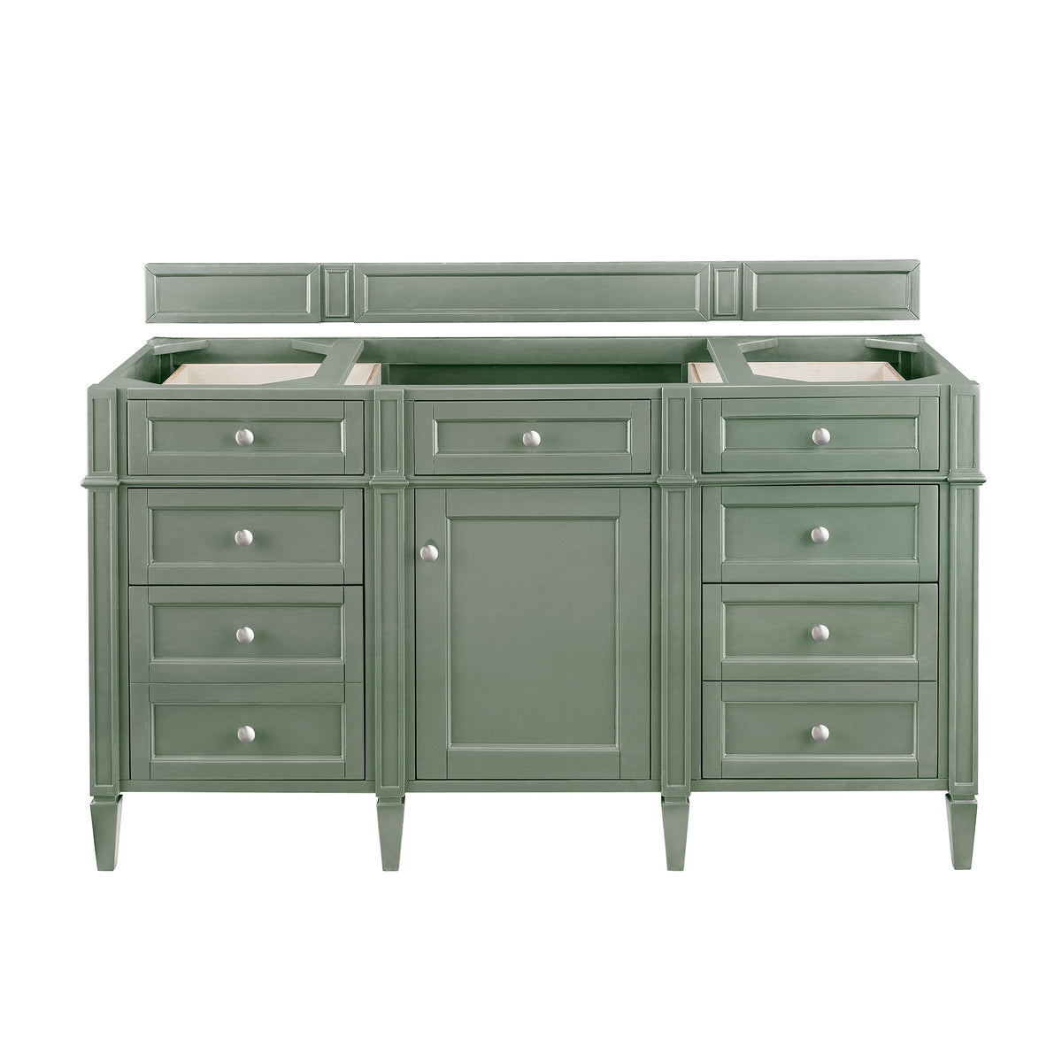 James Martin Brittany 60" Single Bathroom Vanity, Smokey Celadon
