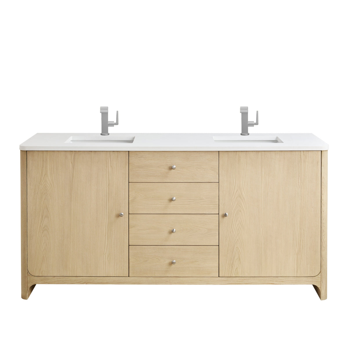 James Martin Gracyn 72" Double Bathroom Vanity, Coastal Driftwood