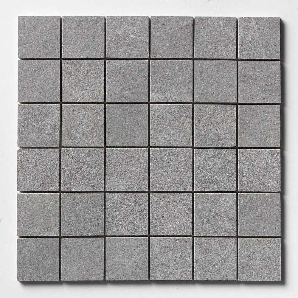 Silver Flow Matte 2x2 Porcelain Mosaics 12x12