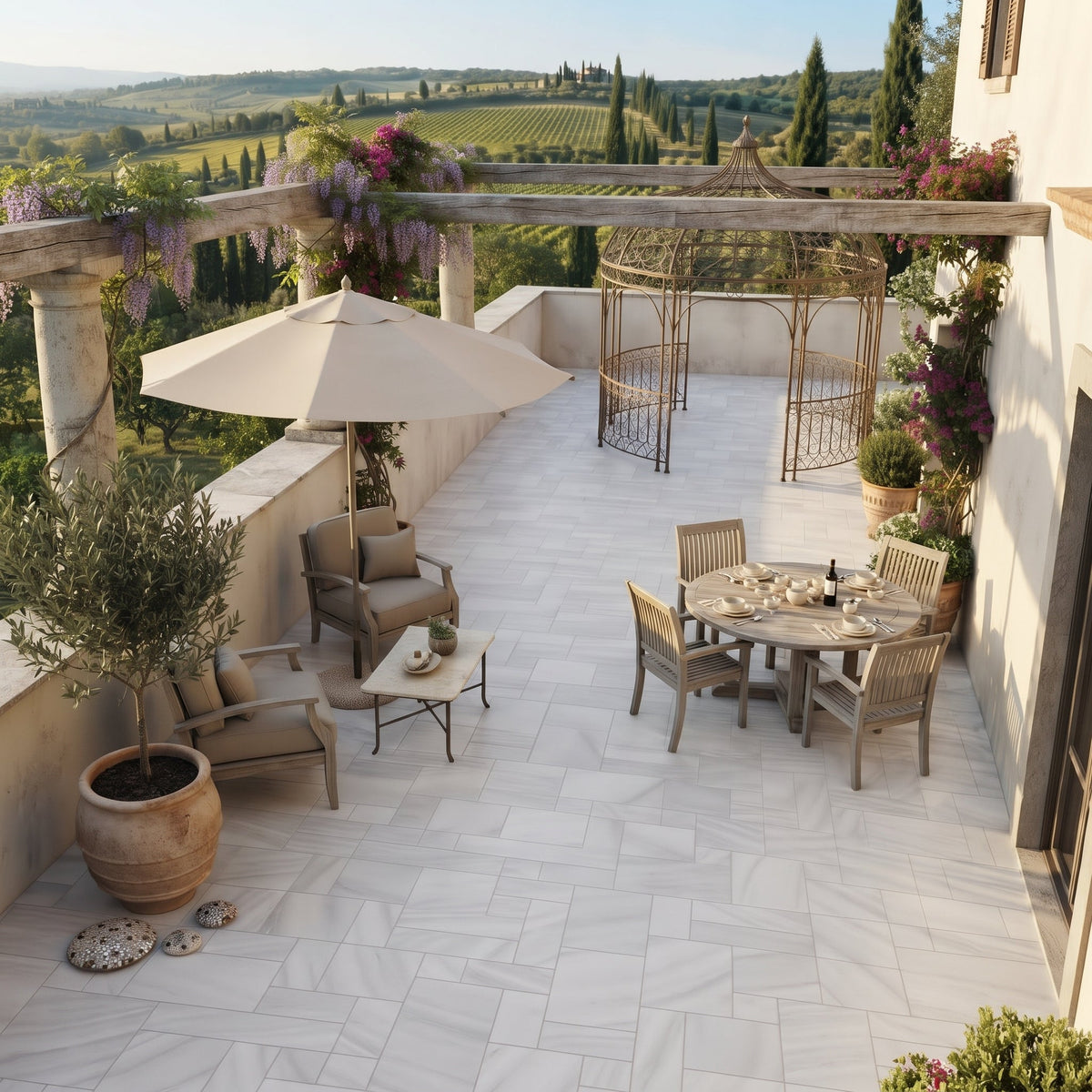 Silver Sky Cottage Versailles Pattern Marble Patterns Versailles Pattern