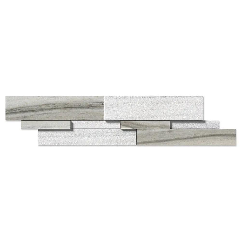 Skyline Honed Multi Finish Marble Accent Tiles New Elevation Pattern