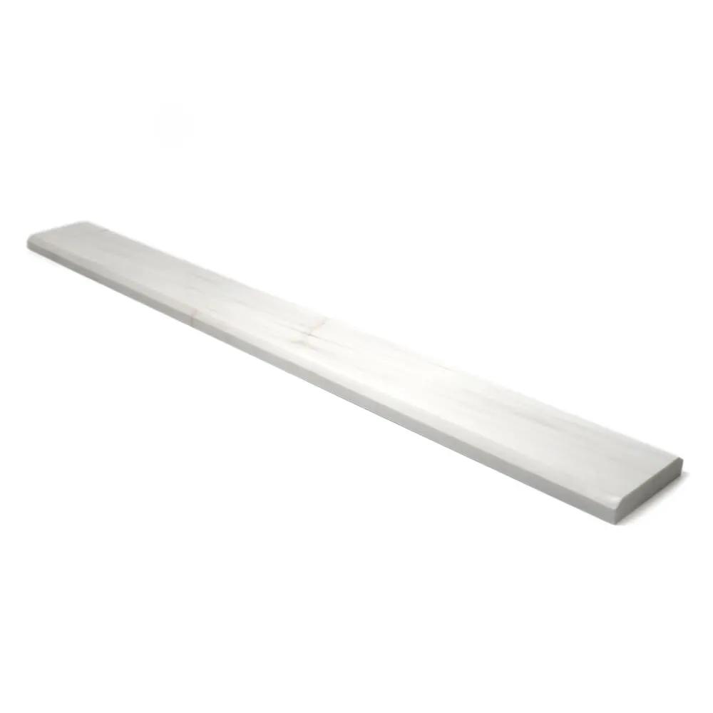 Snow White Polished Marble Corner Shelves 4x36