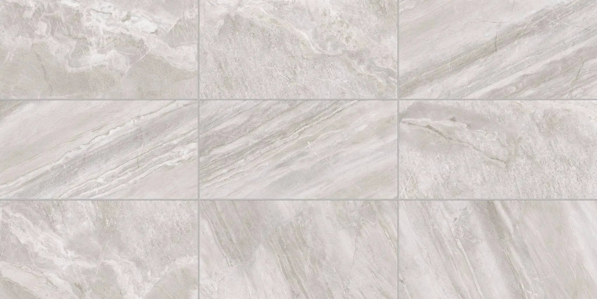 Barcelona Taupe Travertine Look Porcelain Tiles 12x24