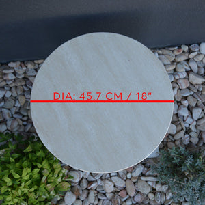 Travertine Marble Coffee Table, Round Marble Coffee Table, Luxury Side Table, Elegant Coffee Table for Living Room, Marble Side Table