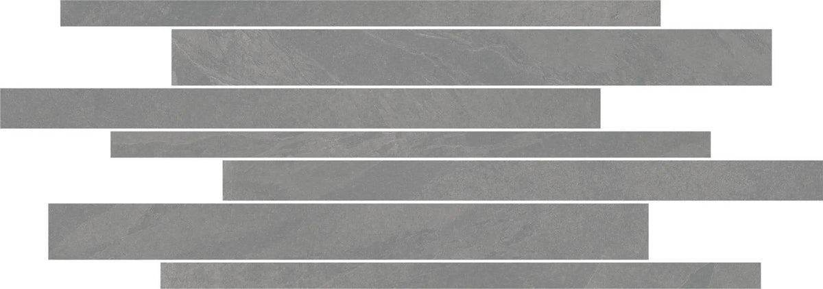 Trek Silver Wall B Slate Look Porcelain Mosaics 12x24