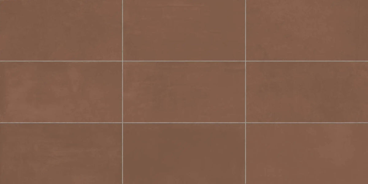 Vision Color Lava Red Anti-Slip Resin Look Porcelain Tiles 12x24