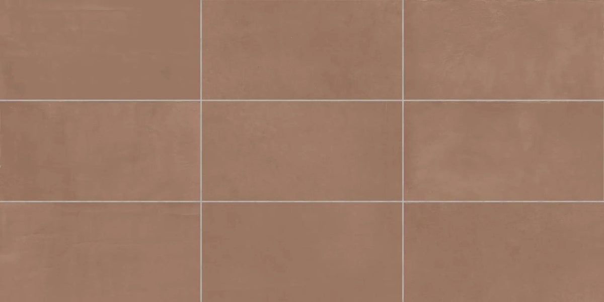 Vision Color Pale Red Anti-Slip Resin Look Porcelain Tiles 3x12